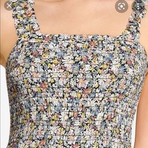 Abercrombie Smocked Floral Cami